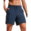 imageCRZ YOGA Casual Workout Mens Shorts 7 Inch Lightweight Quick Dry for Gym Athletic with Zipper PocketStelindigo