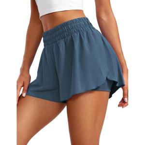 imageCRZ YOGA 2 in 1 Flowy Running Shorts for Women High Waisted Quick Dry for Athletic Gym Lounge Workout Cute Tennis SkirtsStelindigo