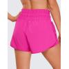 imageCRZ YOGA 2 in 1 High Waisted Running Shorts for Women 3quot  Split Breathable for Athletic Tennis Gym Workout with PocketsHibiscus Purple