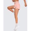 imageCRZ YOGA 2 in 1 High Waisted Running Shorts for Women 3quot  Split Breathable for Athletic Tennis Gym Workout with PocketsPuff Pink