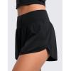 imageCRZ YOGA ButterluxeLight High Waisted Dolphin Shorts for Women 25quot Soft Split for Casual Lounge Athletic Yoga with LinerBlack