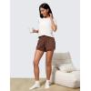 imageCRZ YOGA ButterluxeLight High Waisted Dolphin Shorts for Women 25quot Soft Split for Casual Lounge Athletic Yoga with LinerCoffee Brown