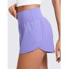 imageCRZ YOGA ButterluxeLight High Waisted Dolphin Shorts for Women 25quot Soft Split for Casual Lounge Athletic Yoga with LinerDark Lavender Purple