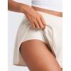 imageCRZ YOGA ButterluxeLight High Waisted Dolphin Shorts for Women 25quot Soft Split for Casual Lounge Athletic Yoga with LinerMilky White