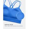 imageCRZ YOGA Softness Mold Womens Butterluxe Strappy Longline Sports Bra  Double Spaghetti Strap Workout Yoga Crop Top AthleticSparkle Blue