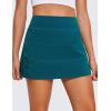 imageCRZ YOGA Womens High Waisted Tennis Skirts with 3 Pockets Golf A Line Lightweight Cute Athletic Casual SkortsBorealis Green