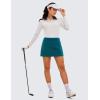 imageCRZ YOGA Womens High Waisted Tennis Skirts with 3 Pockets Golf A Line Lightweight Cute Athletic Casual SkortsBorealis Green