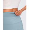 imageCRZ YOGA Womens High Waisted Tennis Skirts with 3 Pockets Golf A Line Lightweight Cute Athletic Casual SkortsLight Grayish Blue