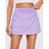 imageCRZ YOGA Womens High Waisted Tennis Skirts with 3 Pockets Golf A Line Lightweight Cute Athletic Casual SkortsLilac