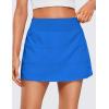 imageCRZ YOGA Womens High Waisted Tennis Skirts with 3 Pockets Golf A Line Lightweight Cute Athletic Casual SkortsSparkle Blue