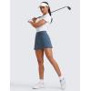 imageCRZ YOGA Womens High Waisted Tennis Skirts with 3 Pockets Golf A Line Lightweight Cute Athletic Casual SkortsStelindigo