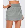 imageCRZ YOGA Womens High Waisted Tennis Skirts with 3 Pockets Golf A Line Lightweight Cute Athletic Casual SkortsSterling