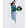 imageCRZ YOGA Womens Seamless Workout Long Sleeve Shirts Quick Dry Gym Athletic Tops Breathable Running Yoga TShirtsGreen Jade