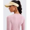 imageCRZ YOGA Womens Seamless Workout Long Sleeve Shirts Quick Dry Gym Athletic Tops Breathable Running Yoga TShirtsRose Blush