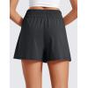 imageCRZ YOGA Womens Shorts Casual High Waisted Linerless for Lounge Athletic Golf with Pockets WeightlessGraphite Grey