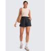 imageCRZ YOGA Womens Shorts Casual High Waisted Linerless for Lounge Athletic Golf with Pockets WeightlessGraphite Grey