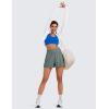 imageCRZ YOGA Womens Shorts Casual High Waisted Linerless for Lounge Athletic Golf with Pockets WeightlessGrey Sage