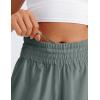 imageCRZ YOGA Womens Shorts Casual High Waisted Linerless for Lounge Athletic Golf with Pockets WeightlessGrey Sage