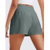 imageCRZ YOGA Womens Shorts Casual High Waisted Linerless for Lounge Athletic Golf with Pockets WeightlessGrey Sage