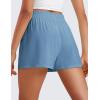 imageCRZ YOGA Womens Shorts Casual High Waisted Linerless for Lounge Athletic Golf with Pockets WeightlessUniverse Blue