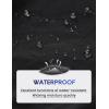 imageCRZ YOGA Womens Waterproof Stretch Hiking Shorts Mid Rise Summer for Outdoor Golf Workout with Zip Pockets Belt  3Black