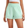imageCRZ YOGA Womens Shorts Casual High Waisted Linerless for Lounge Athletic Golf with Pockets WeightlessMint Moment
