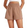 imageCRZ YOGA Womens Shorts Casual High Waisted Linerless for Lounge Athletic Golf with Pockets WeightlessMocha Mousse