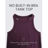 imageCRZ YOGA Butterluxe Womens Workout Racerback Sleeveless Tops High Neck Athletic Camisole Tanks Running Gym Yoga ShirtsDeep Purple