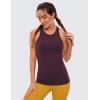 imageCRZ YOGA Butterluxe Womens Workout Racerback Sleeveless Tops High Neck Athletic Camisole Tanks Running Gym Yoga ShirtsDeep Purple