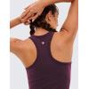 imageCRZ YOGA Butterluxe Womens Workout Racerback Sleeveless Tops High Neck Athletic Camisole Tanks Running Gym Yoga ShirtsDeep Purple