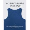imageCRZ YOGA Butterluxe Womens Workout Racerback Sleeveless Tops High Neck Athletic Camisole Tanks Running Gym Yoga ShirtsFrench Navy