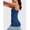 imageCRZ YOGA Butterluxe Womens Workout Racerback Sleeveless Tops High Neck Athletic Camisole Tanks Running Gym Yoga ShirtsFrench Navy