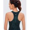 imageCRZ YOGA Butterluxe Womens Workout Racerback Sleeveless Tops High Neck Athletic Camisole Tanks Running Gym Yoga ShirtsGreen Tiedye Flowers