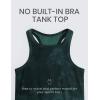 imageCRZ YOGA Butterluxe Womens Workout Racerback Sleeveless Tops High Neck Athletic Camisole Tanks Running Gym Yoga ShirtsGreen Tiedye Flowers