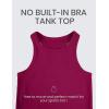 imageCRZ YOGA Butterluxe Womens Workout Racerback Sleeveless Tops High Neck Athletic Camisole Tanks Running Gym Yoga ShirtsMagenta Purple