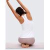 imageCRZ YOGA Butterluxe Womens Workout Racerback Sleeveless Tops High Neck Athletic Camisole Tanks Running Gym Yoga ShirtsWhite