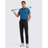 imageCRZ YOGA Casual Golf Pants for Men  32quot Water Resistant Lightweight Work Dress Trousers with Zipper PocketsBlack