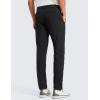 imageCRZ YOGA Casual Golf Pants for Men  32quot Water Resistant Lightweight Work Dress Trousers with Zipper PocketsBlack
