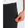 imageCRZ YOGA Casual Golf Pants for Men  32quot Water Resistant Lightweight Work Dress Trousers with Zipper PocketsBlack