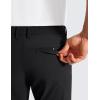 imageCRZ YOGA Casual Golf Pants for Men  32quot Water Resistant Lightweight Work Dress Trousers with Zipper PocketsBlack