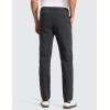 imageCRZ YOGA Casual Golf Pants for Men  32quot Water Resistant Lightweight Work Dress Trousers with Zipper PocketsInk Gray