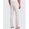 imageCRZ YOGA Casual Golf Pants for Men  32quot Water Resistant Lightweight Work Dress Trousers with Zipper PocketsMilky White Bone
