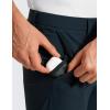 imageCRZ YOGA Casual Golf Pants for Men  32quot Water Resistant Lightweight Work Dress Trousers with Zipper PocketsTrue Navy