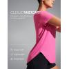 imageCRZ YOGA Cloudweight Workout Tops for Women Lightweight Athletic Short Sleeve Shirts Gym Running Side Slit TShirtsMagenta