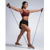 imageCRZ YOGA Womens Butterbreeze Criss Cross Back Sports Bra  V Neck Adjustable Straps Padded Wireless Workout Training Crop TopRed Merlot