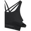 imageCRZ YOGA Womens Strappy Sports Bras Fitness Workout Padded Yoga Top Criss Cross Back CamiBlack Tie Dye Flowers