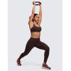 imageCRZ YOGA Womens Strappy Sports Bras Fitness Workout Padded Yoga Top Criss Cross Back CamiHot Fudge Brown