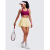 imageCRZ YOGA Womens Strappy Sports Bras Fitness Workout Padded Yoga Top Criss Cross Back CamiMagenta Purple