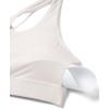 imageCRZ YOGA Womens Strappy Sports Bras Fitness Workout Padded Yoga Top Criss Cross Back CamiMilky White Bone
