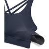 imageCRZ YOGA Womens Strappy Sports Bras Fitness Workout Padded Yoga Top Criss Cross Back CamiNavy